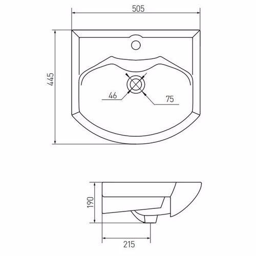 Раковина Акватон Смайл 50 (1WH207781)