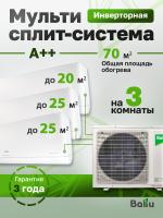 Mульти сплит-система Ballu Free Match BA3OI-FM-21HN8/EU + BSUI-FM-07HN8/EU + 2 BSUI-FM-09HN8/EU