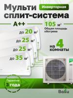 Mульти сплит-система Ballu Free Match BA4OI-FM-36HN8/EU + BSUI-FM-07HN8/EU + 2 BSUI-FM-09HN8/EU + BSUI-FM-12HN8/EU