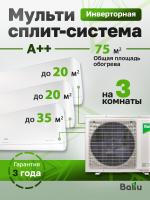 Mульти сплит-система Ballu Free Match BA3OI-FM-21HN8/EU + 2 BSUI-FM-07HN8/EU + BSUI-FM-12HN8/EU