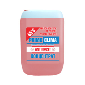 Теплоноситель Primoclima Antifrost -65C 20 кг, красный