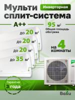 Mульти сплит-система Ballu Free Match BA4OI-FM-36HN8/EU + 3 BSUI-FM-07HN8/EU + BSUI-FM-12HN8/EU