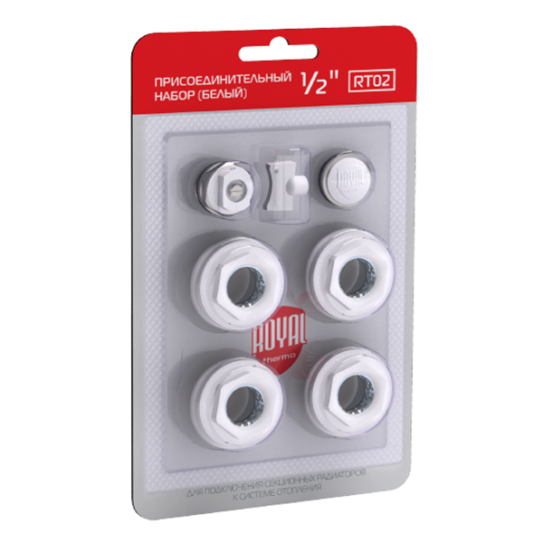 Монтажный комплект для радиаторов Royal Thermo 1/2, белый