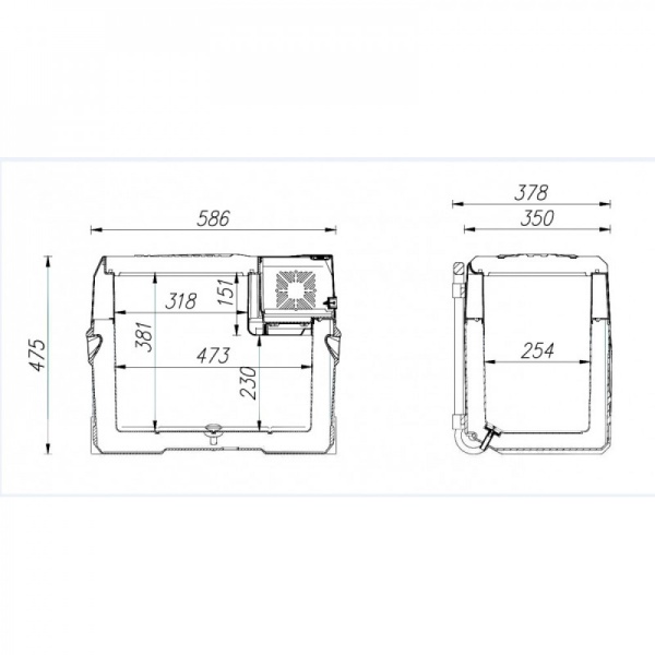 Автохолодильник Alpicool CX40 (12/24)