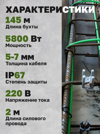 Кабель для бетона Vetona КБ 40-145