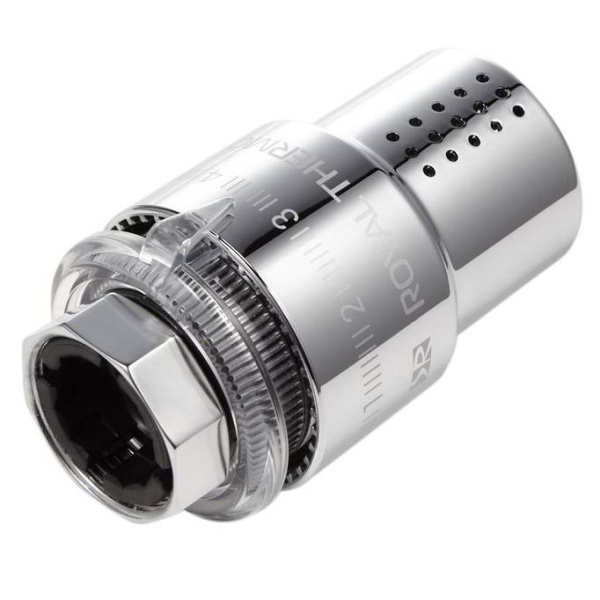 Термоголовка жидкостная Royal Thermo Desing М30х1,5 RTO 07.0010, хром