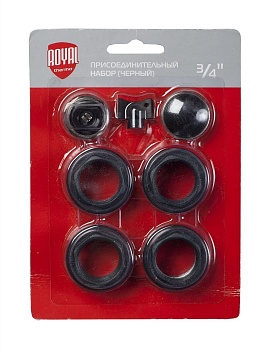 Монтажный комплект для радиаторов Royal Thermo 3/4, черный