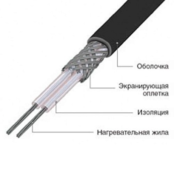 Секция резистивная кабельная СТН 30НРК2-210Вт/7,0м