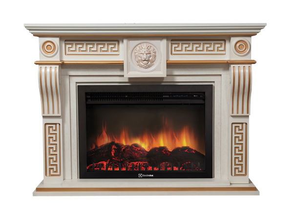 Портал Firelight Vittoriano 30 беленый дуб с золотой патиной