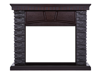 Портал Firelight Porto 30 сланец скалистый черный/венге