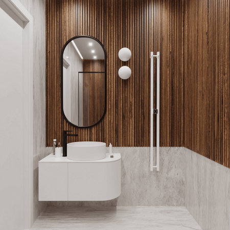 Полотенцесушитель электрический Terminus Стойка DUO круг 1600