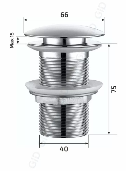Донный клапан GID (Ch100)