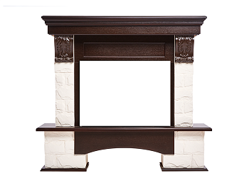 Портал Firelight Forte 30S белый/темный дуб