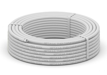 Труба гофрированная из нержавеющей стали SS304 Stahlmann 20А, отожженная в оболочке белая, бухта 30м