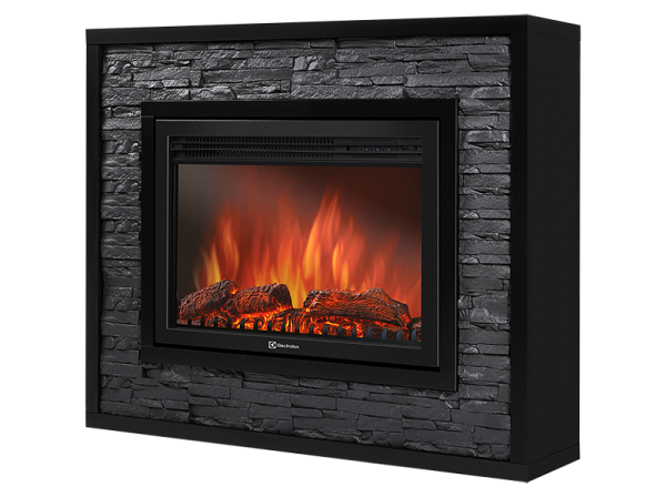 Портал Firelight Loft 30 сланец скалистый черный/черная эмаль