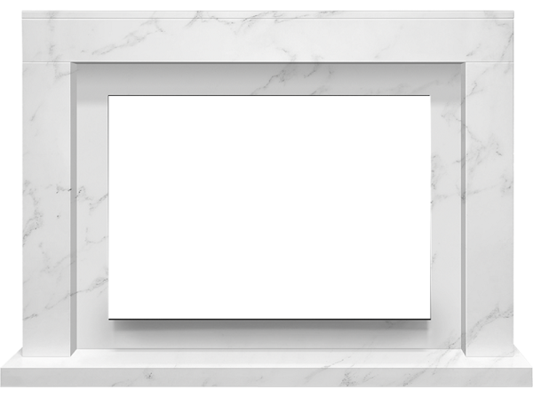 Портал Firelight Simple 25 белый мрамор