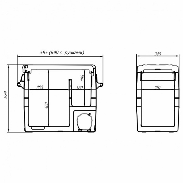 Автохолодильник Alpicool NCF55