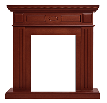 Портал Firelight Bianco Classic красное дерево