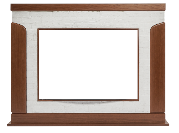 Портал Firelight Prestigio 30 камень белый/дуб