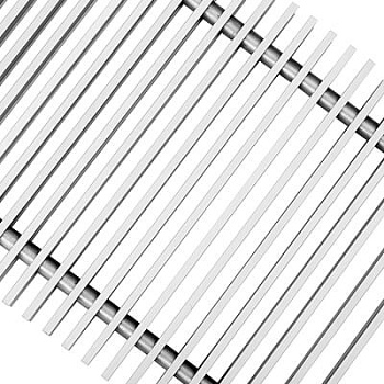 Решетка рулонная алюминиевая Techno PPA 200-600 (цвет серебро)