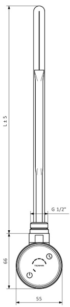 Терморегулятор TERMA DRY 400W черный