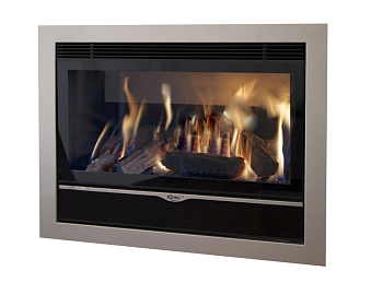 Газовый камин KARMA ELEGANCE 67 Exclusive Huge line 60 silver