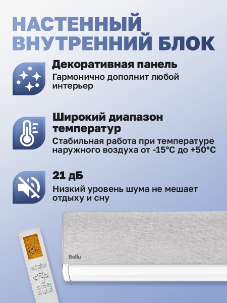 Mульти сплит-система Ballu Multi Smart BM5OI-FM-42HN8/EU + 4 BSNI-FM-10HN8/EU + BSNI-FM-13HN8/EU