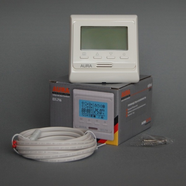 Терморегулятор Aura RTC 51 кремовый