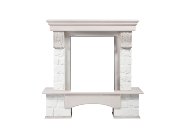 Портал Firelight Forte Classic белый/беленый дуб