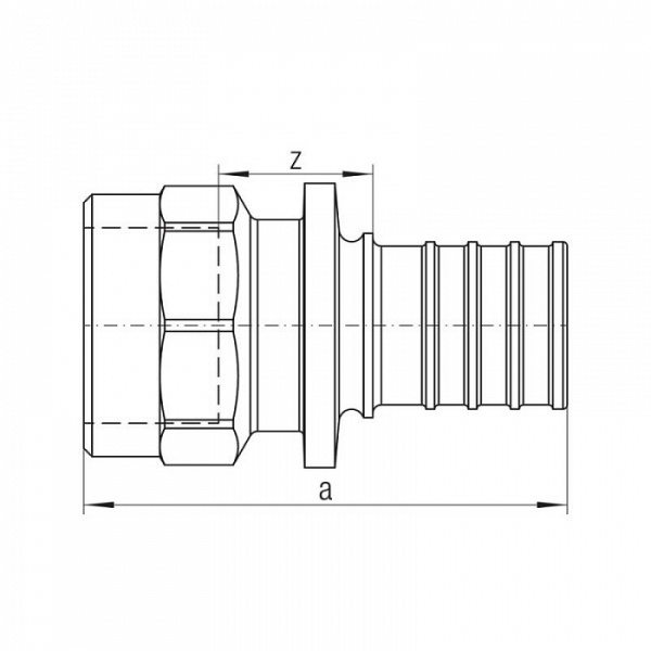 Переходник с внутренней резьбой Rehau 25-Rp 1/2 (RX) (13660701001)