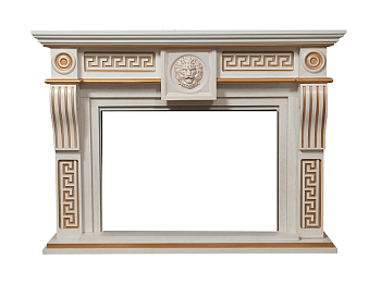 Портал Firelight Vittoriano 30 беленый дуб с золотой патиной