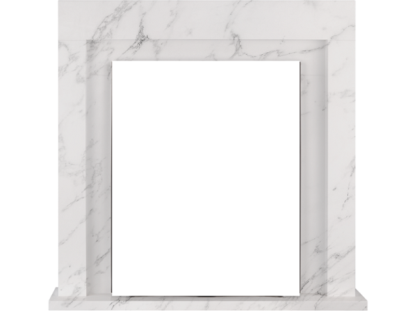 Портал Firelight Simple Classic белый мрамор