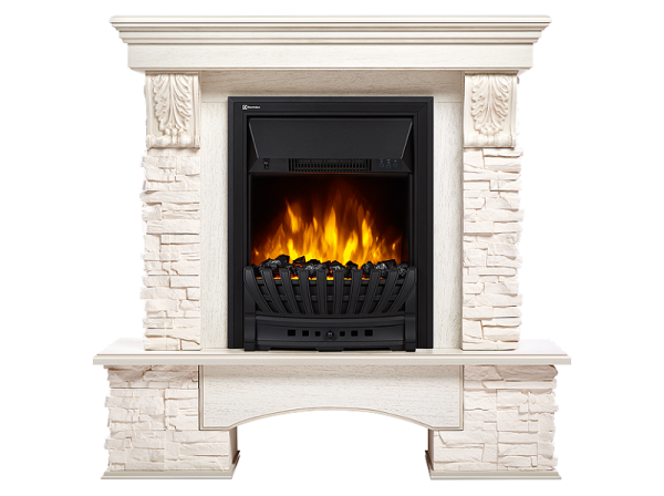 Портал Firelight Pietra Classic сланец белый/беленый дуб