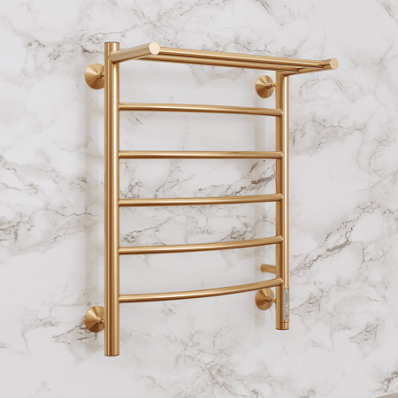 Полотенцесушитель электрический Terminus Классик П6 500x650 с полкой