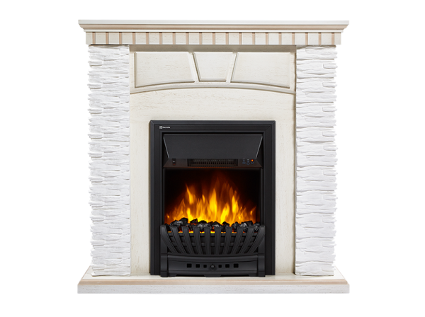 Портал Firelight Porto Classic сланец скалистый белый/беленый дуб