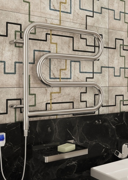 Полотенцесушитель электрический Terminus 25 F-обр 600x600 поворотный