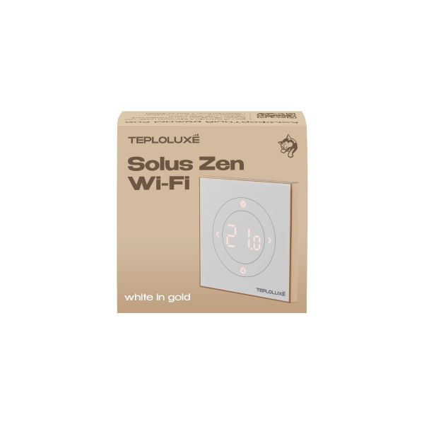 Терморегулятор Теплолюкс Solus Zen Wi-Fi белый/золото