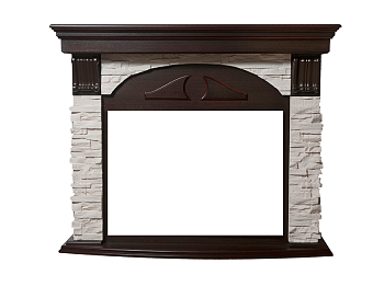 Портал Firelight Torre 30S белый/темный дуб