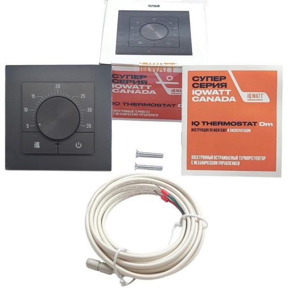 Терморегулятор IQWATT IQ Thermostat Dm черный