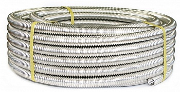 Труба гофрированная из нержавеющей стали SS304 Stahlmann 15А, отожженная, бухта 50м