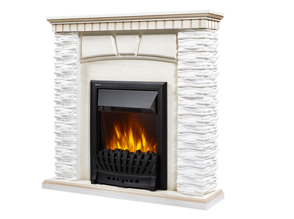 Портал Firelight Porto Classic сланец скалистый белый/беленый дуб