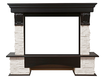 Портал Firelight Pietra 25 сланец белый/венге