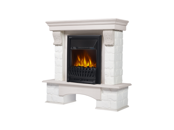 Портал Firelight Forte Classic белый/беленый дуб