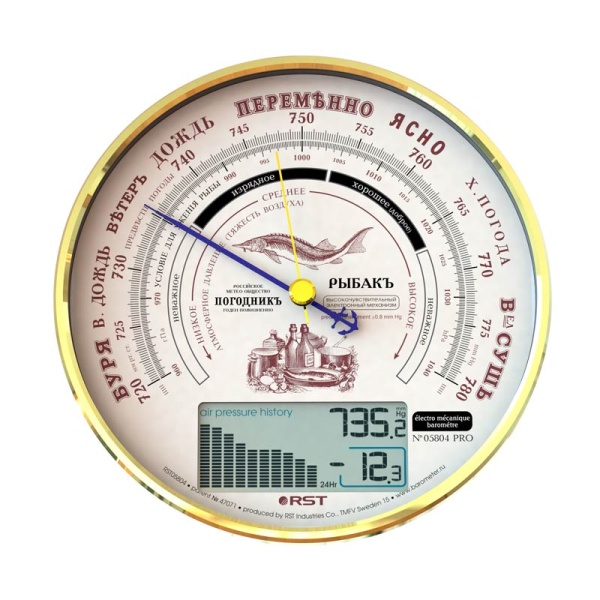 Барометр RST электронно-механический Рыбакъ 05804