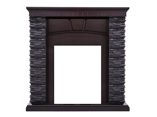 Портал Firelight Porto Classic сланец скалистый черный/венге