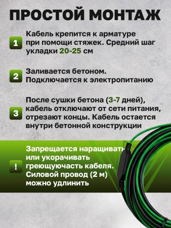 Кабель для бетона Vetona КБ 40-20