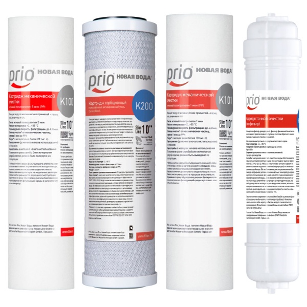 Набор сменных элементов Prio Новая вода K654 для Start Osmos OU380/OU580