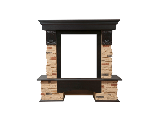 Портал Firelight Pietra Classic сланец натуральный/темный дуб