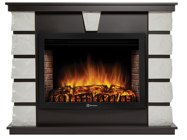 Портал Firelight Excalibur 30 камень белый/венге