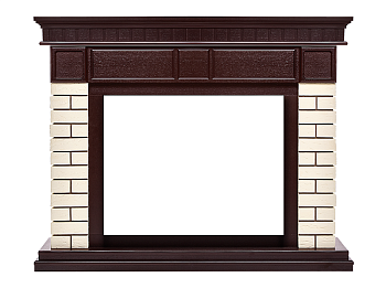 Портал Firelight Bricks 25 кирпич бежевый/темный дуб